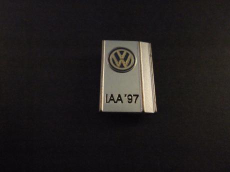 Volkswagen IAA 1997 ( Internationale Automobilausstellung) autobeurs zilverkleurig met logo